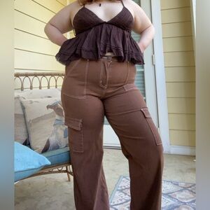 Brown Cargo Pants